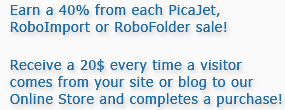 Earn a 40% from each PicaJet's company products