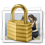 Photo database with protecting private photos feature